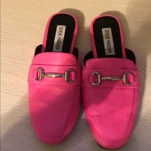 Hot pink Steve Madden loafers